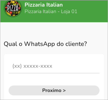 Qual o whatsapp do cliente